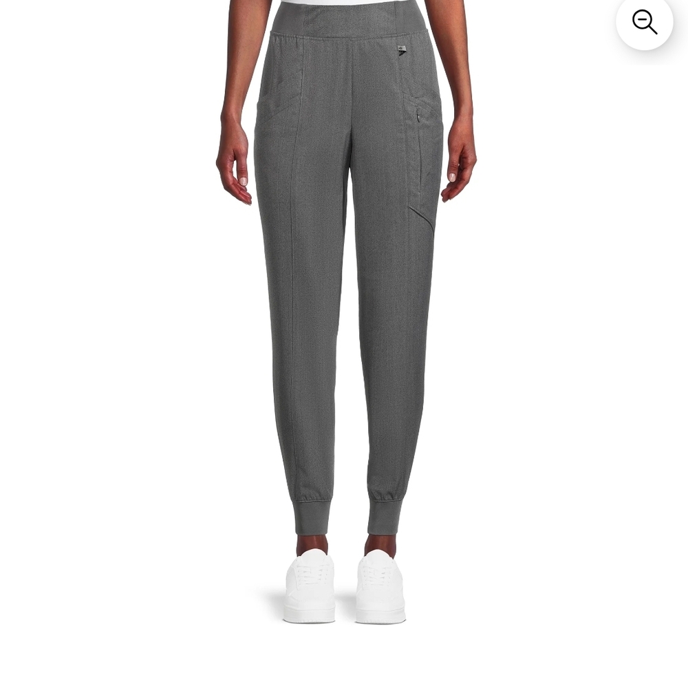 Climate Right by Cuddl Duds Gry Scrub Jogger Pants XL Anti Bacterial Technology